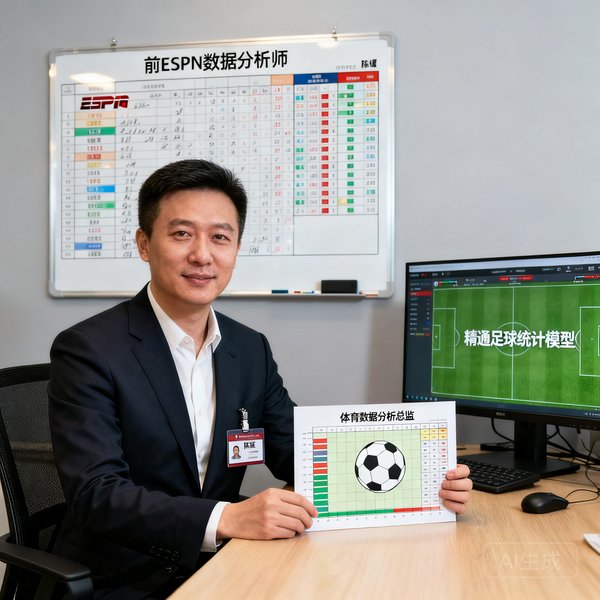 陈曦，体育数据分析总监，前ESPN数据分析师，精通足球统计模型